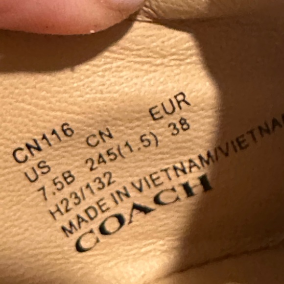 Coach Emilia Mary Jane Flat 🌻NEW🌻 Black Leather - Picture 8 of 9